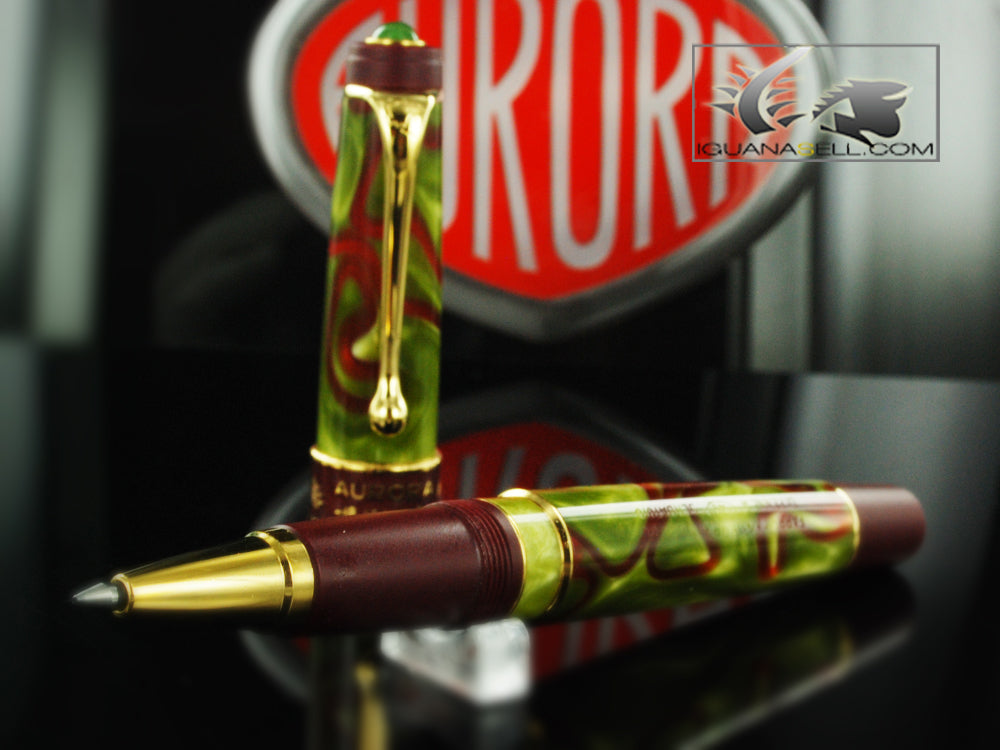 Aurora Asia Rollerball Pen, Limited Edition, Marbled resin, Gold trims, 535