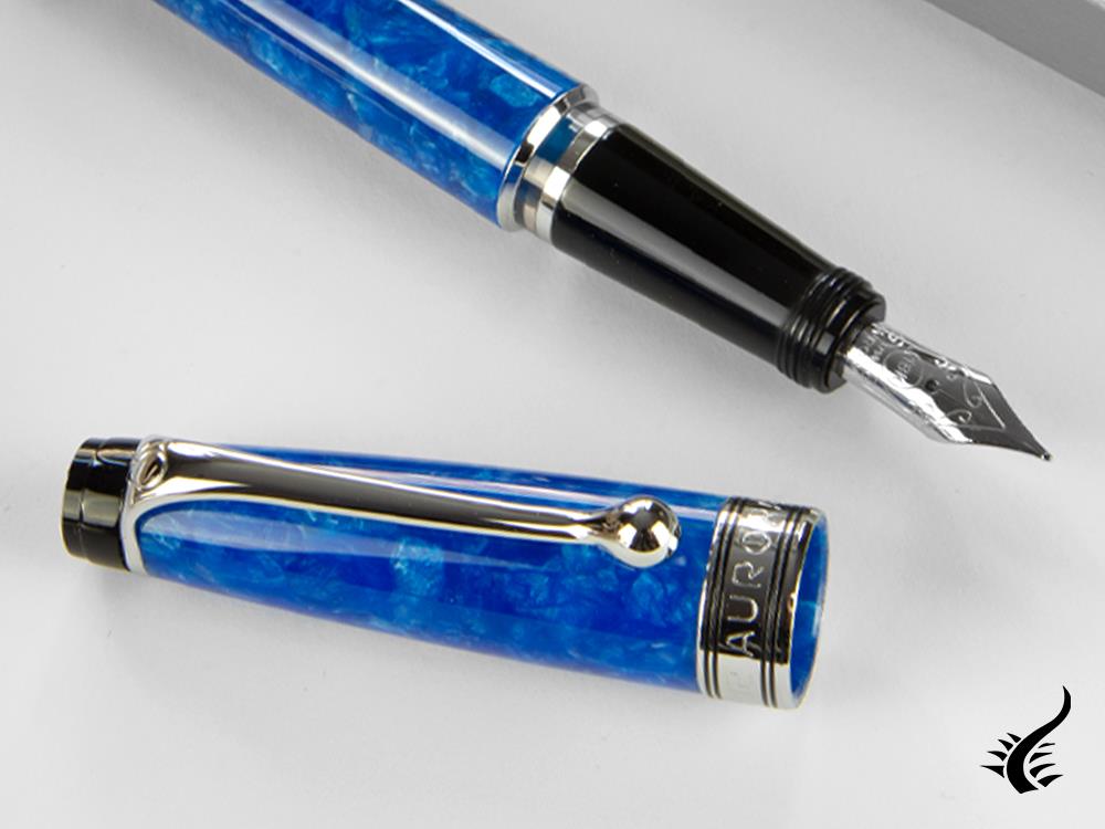 Aurora Aurea Minima Acqua Fountain Pen, Marbled resin, Limited Edition