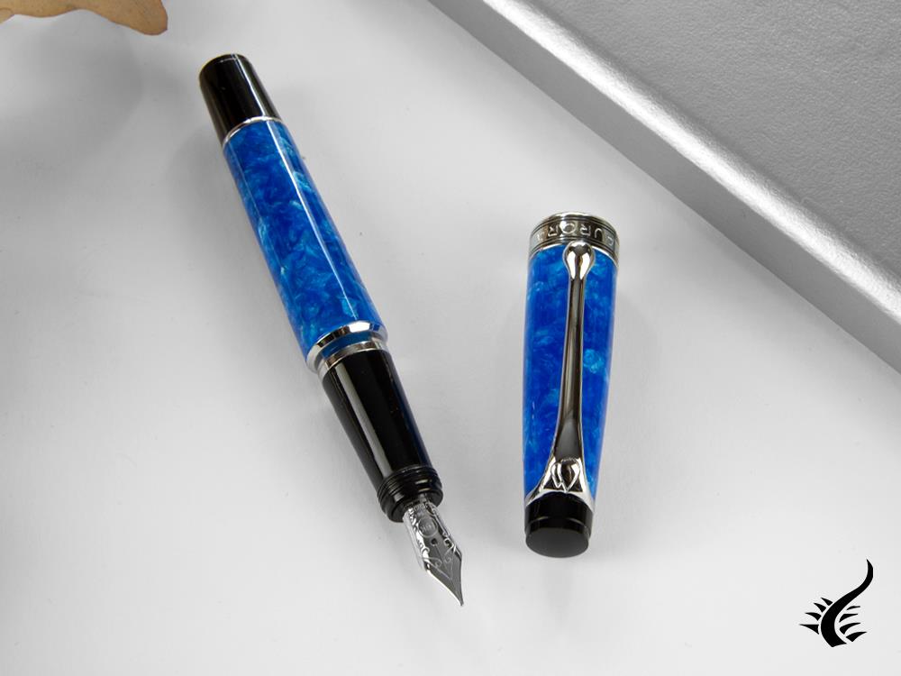 Aurora Aurea Minima Acqua Fountain Pen, Marbled resin, Limited Edition