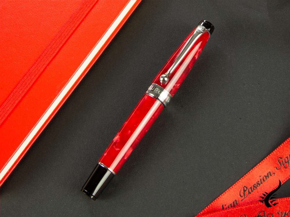 Aurora Aurea Minima Fuoco Rollerball pen, Marbled resin, Limited Edition