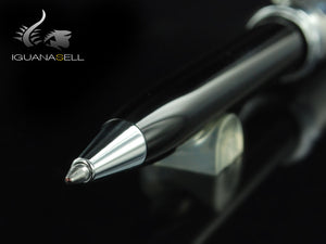 Aurora Ballpoint Pen Ipsilon Silver - Sterling Silver & Black - B34CN