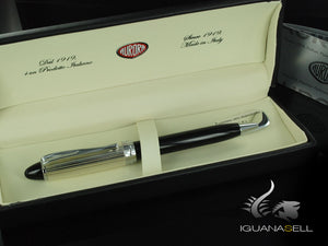 Aurora Ballpoint Pen Ipsilon Silver - Sterling Silver & Black - B34CN