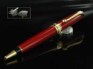 Aurora Optima Ballpoint pen, Resin, Burgundy, Gold plated, 998X