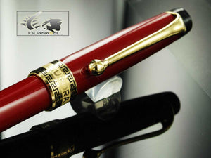 Aurora Optima Ballpoint pen, Resin, Burgundy, Gold plated, 998X