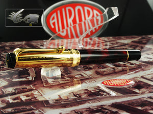 Aurora D'Annunzio Rollerball pen, Burgundy Auroloide, Gold,Lim.Edition 975XAD