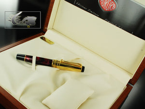 Stylo roller Aurora D'Annunzio, Bourgogne Auroloide, Or, Lim.Edition 975XAD