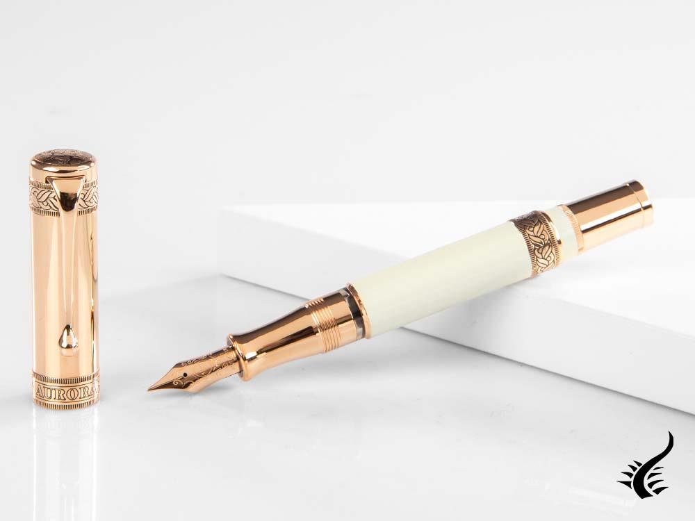 Aurora Dante Paradiso Fountain Pen, White, Limited Edition, 920-CPW