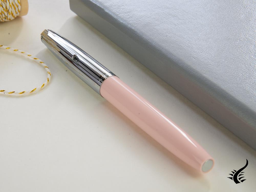 Aurora Duo-Cart Fountain Pen, Pink Resin, DC57-CPM