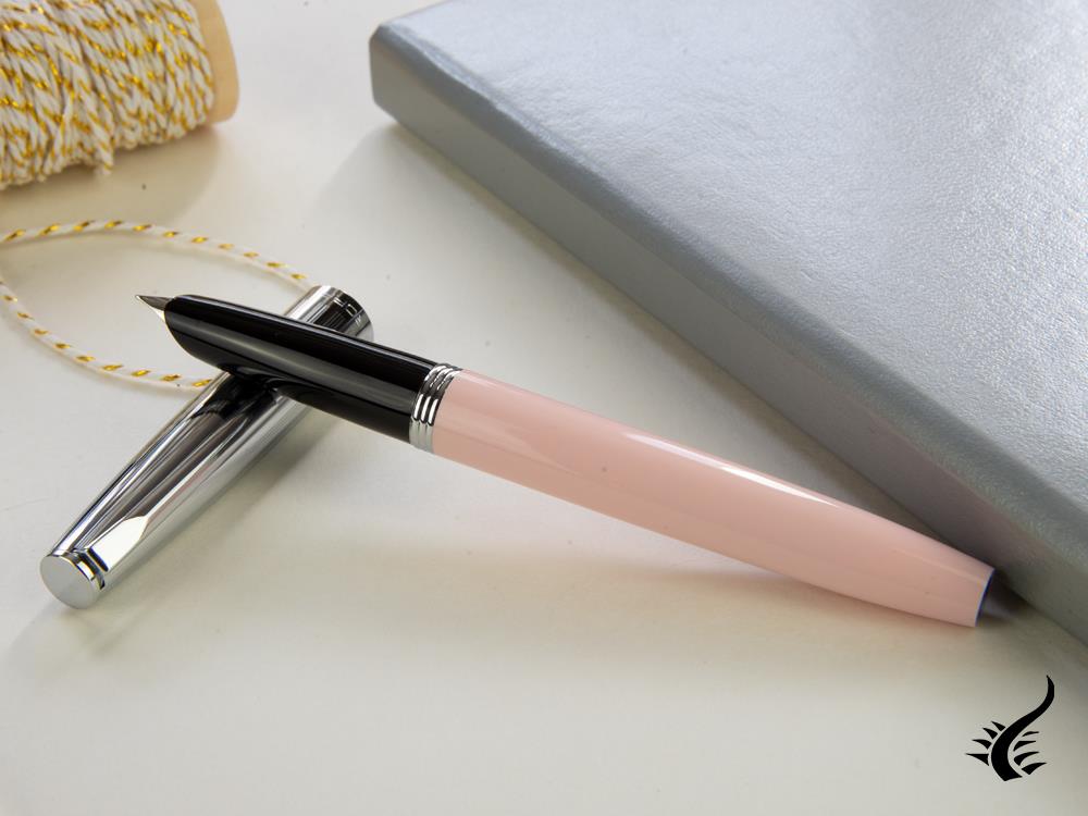 Aurora Duo-Cart Fountain Pen, Pink Resin, DC57-CPM