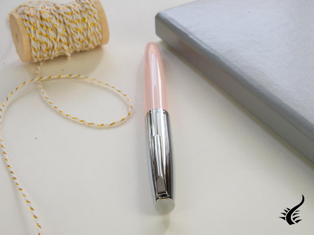 Aurora Duo-Cart Fountain Pen, Pink Resin, DC57-CPM