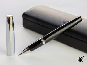 Aurora Duo-Cart Rollerball pen, Black Resin, Duo-Cart, DC77-CN