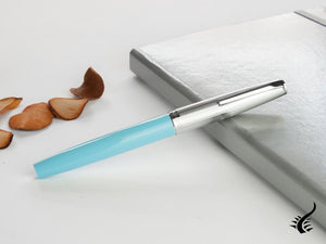 Aurora Duo-Cart Rollerball pen, Light Blue Resin, DC77-CA