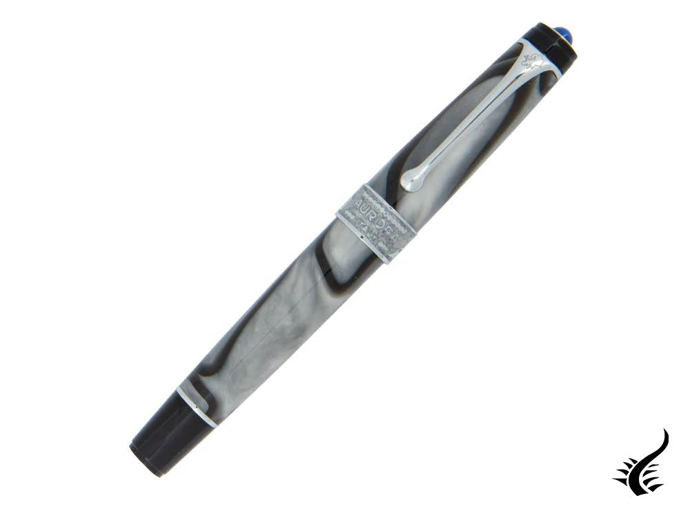 Stylo plume Aurora Europa, édition limitée, résine marbrée, attributs chromés