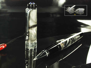 Aurora Europa Rollerball pen, Limited Edition, Marbled resin, Chrome trims, 542