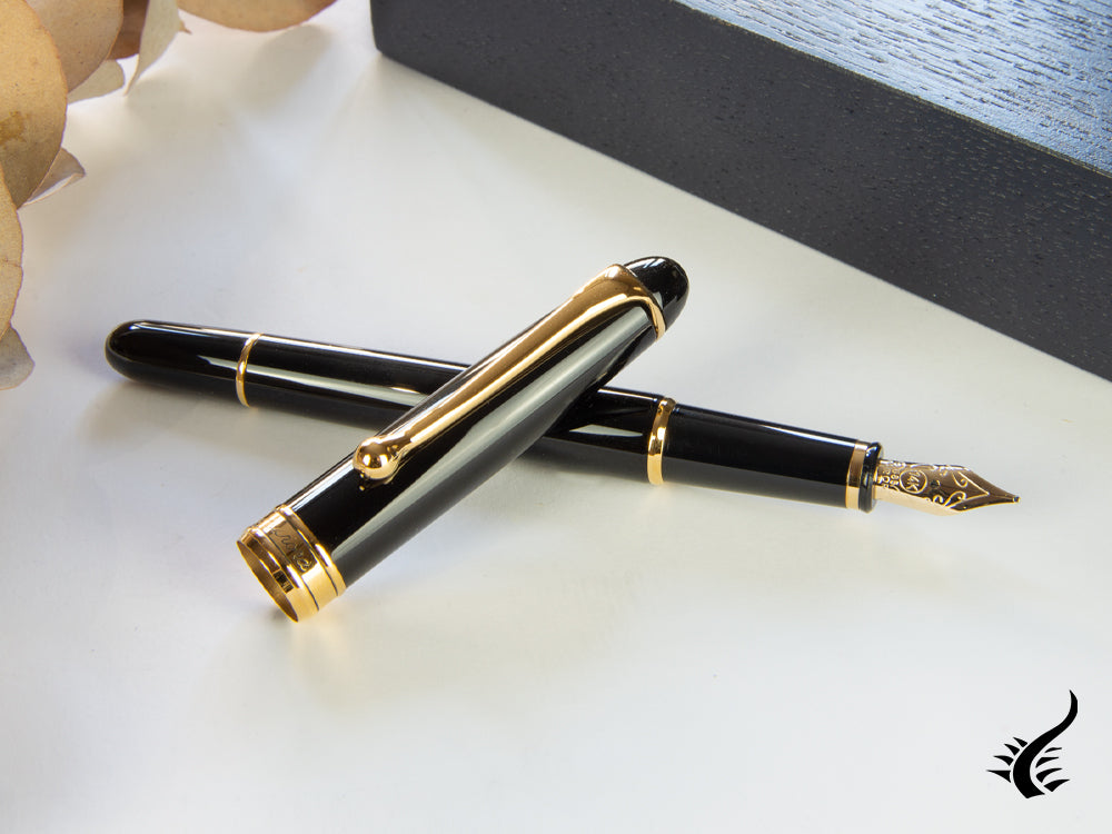 Aurora 88 Small Fountain Pen, Resin, Gold plated, 810