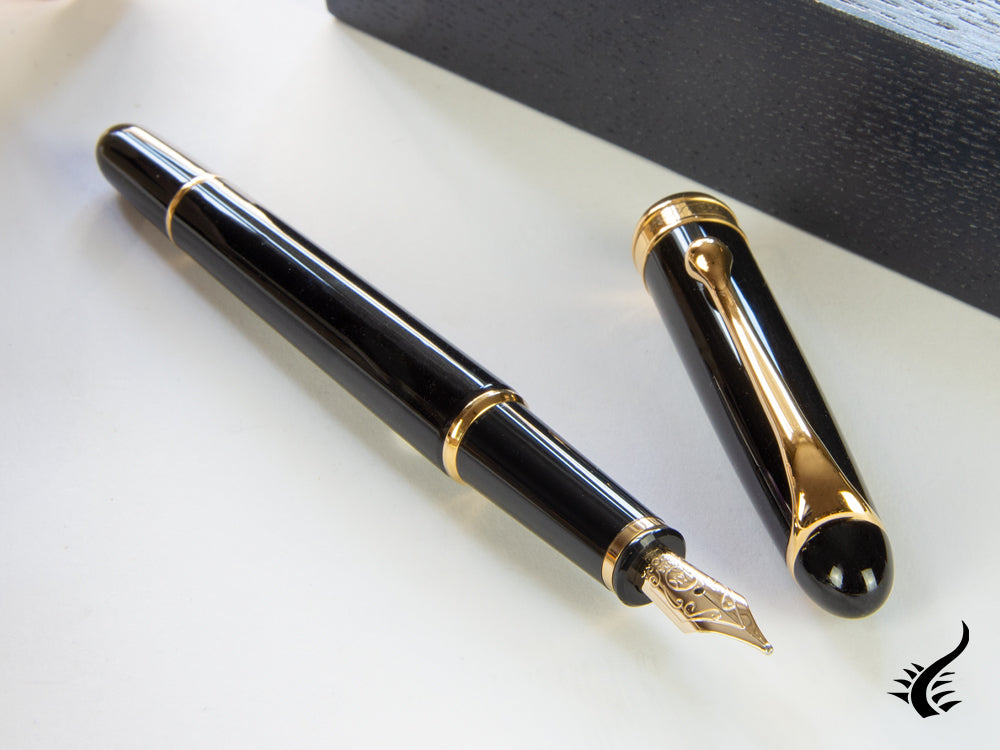 Aurora 88 Small Fountain Pen, Resin, Gold plated, 810