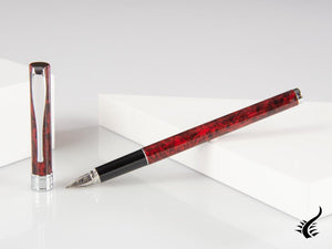 Stylo Plume Aurora Magellano - Bordeaux Laqué &amp; Chrome - A18CX