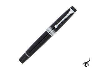 Stylo plume Aurora Optima, résine, noir, garniture chromée, 997CN