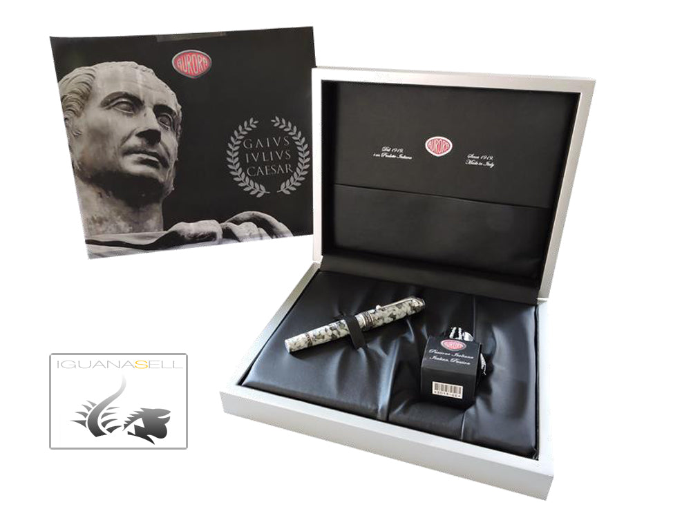 Aurora GAIVS IVLIVS CAESAR Rollerball pen, Limited Edition, Silver trims, 948-G