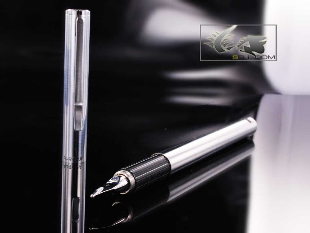 Aurora Hastil Micro Engraved Ecosteel Fountain Pen, 032