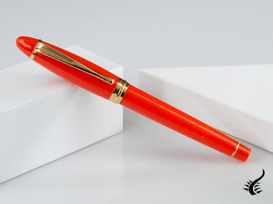 Aurora Ipsilon Autumn Fountain Pen, Resin, Orange, Gold trim, B11-DO