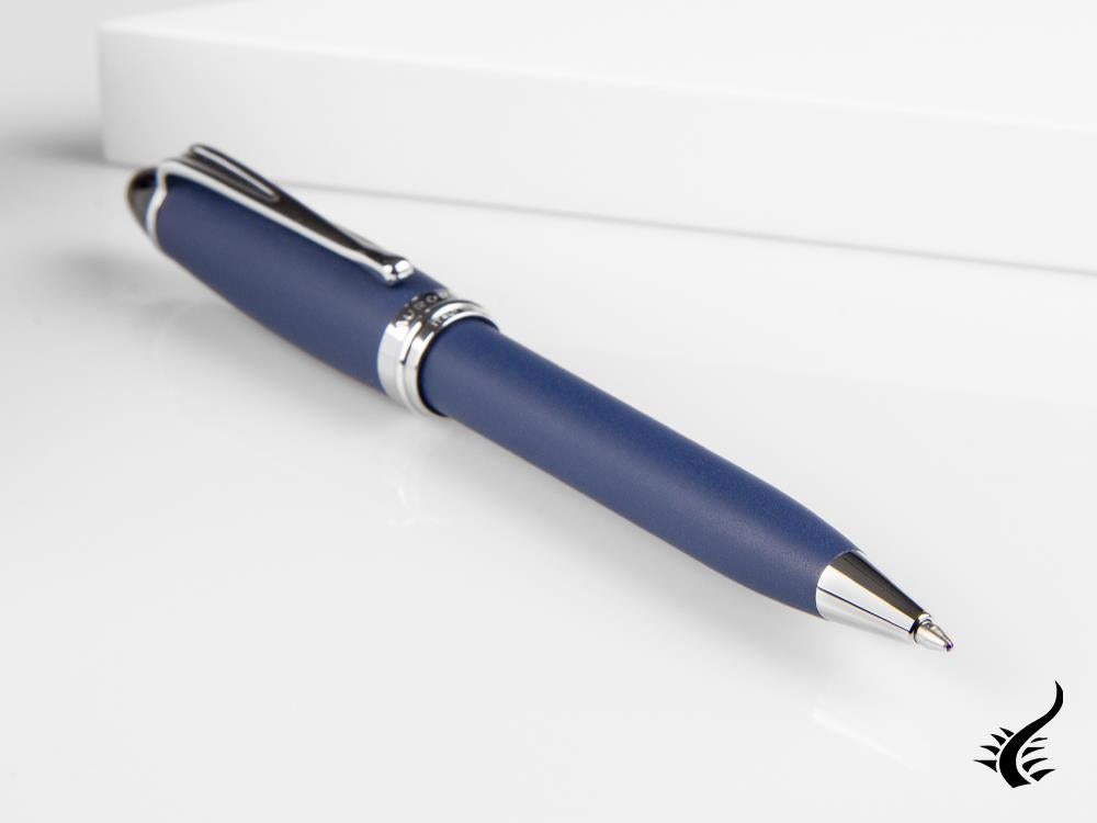 Aurora Ipsilon Ballpoint Pen, Resin, Chrome Trim, Blue, B30-BP