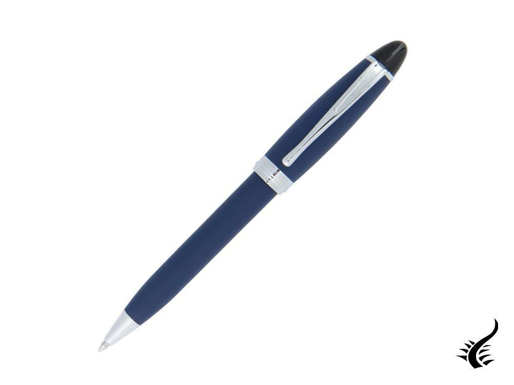 Aurora Ipsilon Ballpoint Pen, Resin, Chrome Trim, Blue, B30-BP