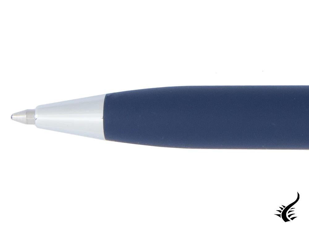 Aurora Ipsilon Ballpoint Pen, Resin, Chrome Trim, Blue, B30-BP