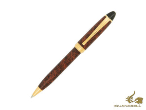 Aurora Ipsilon Ballpoint pen, Brown Lacquer, Gold trim, B33T