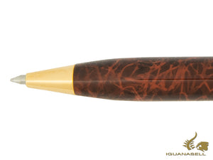 Aurora Ipsilon Ballpoint pen, Brown Lacquer, Gold trim, B33T