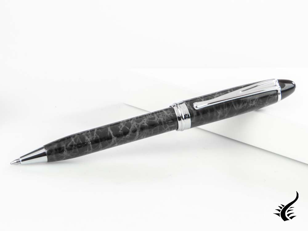 Aurora Ipsilon Ballpoint pen, Grey lacquer, Chrome trim, B33CG