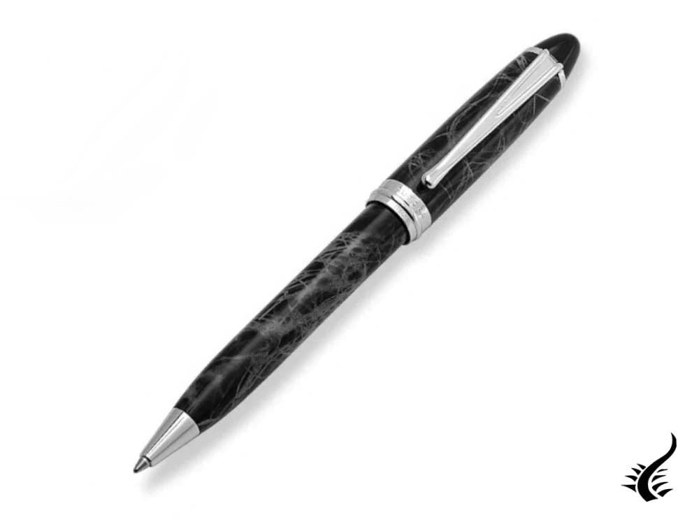 Aurora Ipsilon Ballpoint pen, Grey lacquer, Chrome trim, B33CG