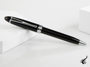 Aurora Ipsilon Ballpoint pen, Resin, Chrome trim, Black, B32-C