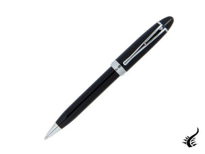 Aurora Ipsilon Ballpoint pen, Resin, Chrome trim, Black, B32-C