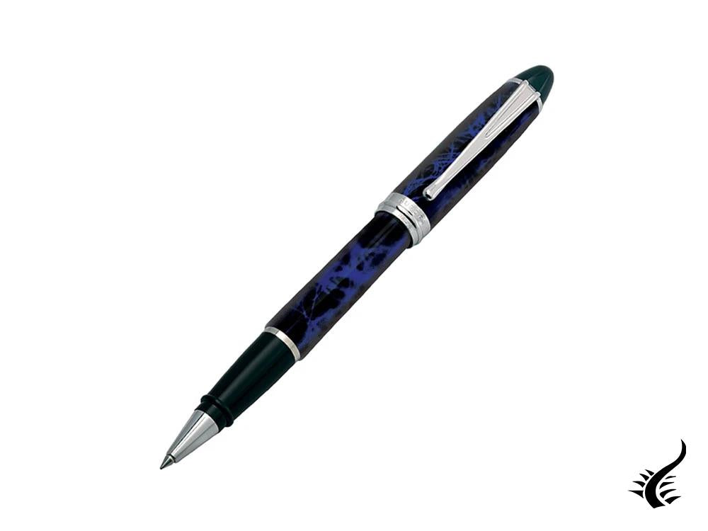 Stylo roller Aurora Ipsilon Blue Night, laque, attributs chromés, bleu, B73-CB