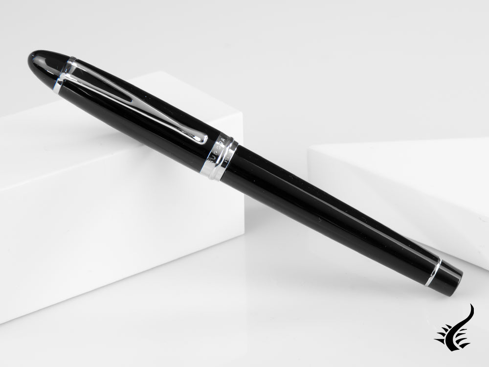 Aurora Ipsilon De Luxe Fountain Pen Black Resin B12C