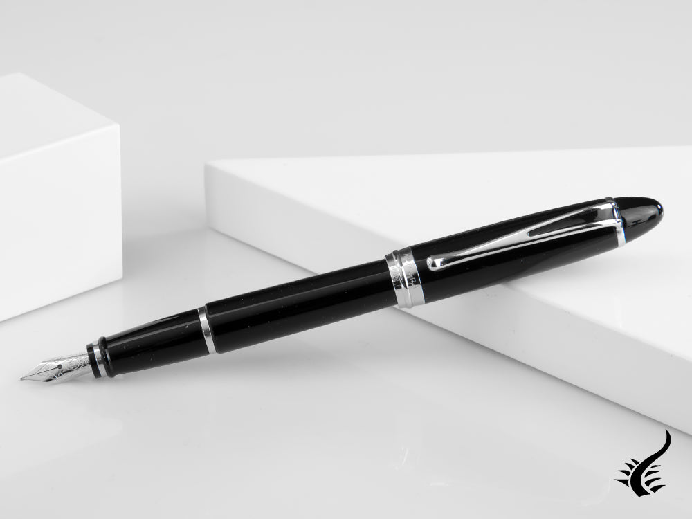 Stylo plume Aurora Ipsilon De Luxe en résine noire B12C