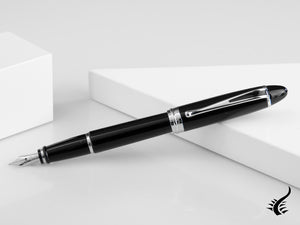 Aurora Ipsilon De Luxe Fountain Pen Black Resin B12C