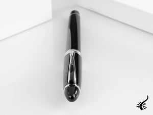 Aurora Ipsilon De Luxe Fountain Pen Black Resin B12C