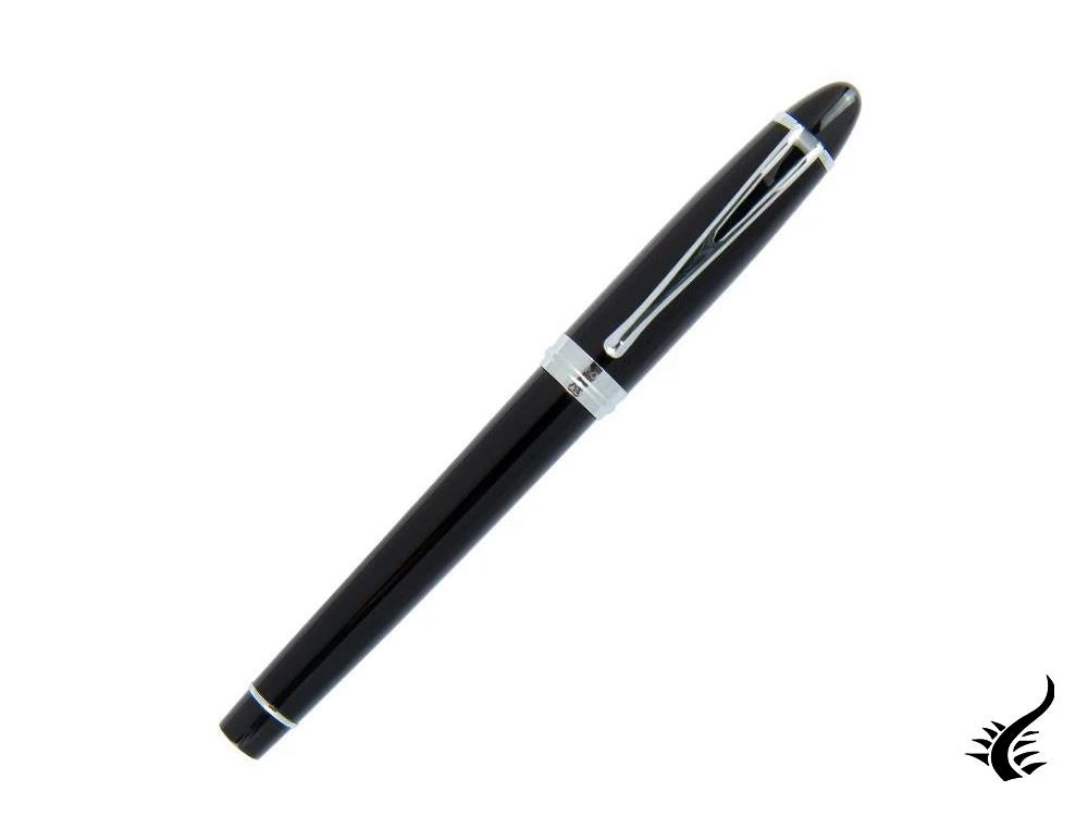 Stylo plume Aurora Ipsilon De Luxe en résine noire B12C