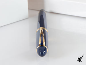 Aurora Ipsilon De Luxe Fountain Pen Blue Resin B12B