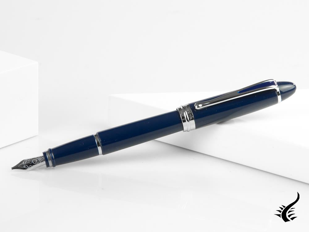 Aurora Ipsilon De Luxe Fountain Pen Blue Resin B12CBM