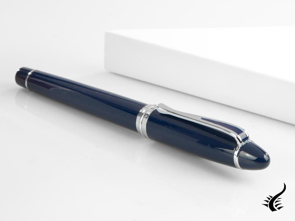 Aurora Ipsilon De Luxe Fountain Pen Blue Resin B12CBM