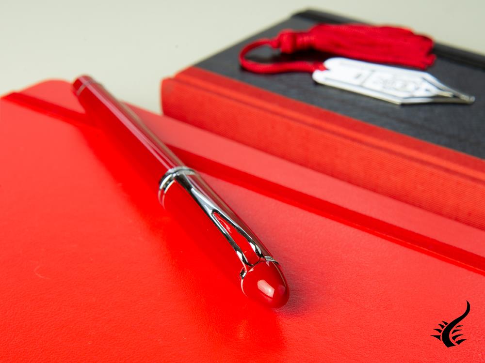 Aurora Ipsilon De Luxe Fountain Pen Red Resin B12CRM