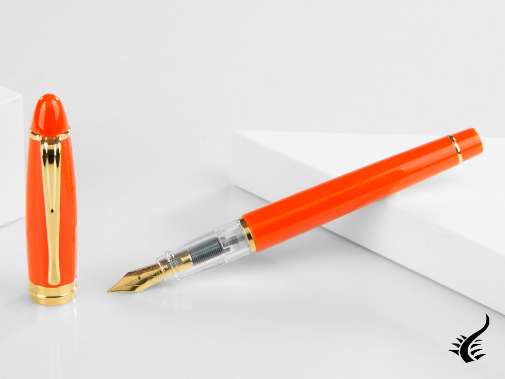 Aurora Ipsilon Demo colors ENTUSIASTA Fountain Pen, Orange, B09-DO
