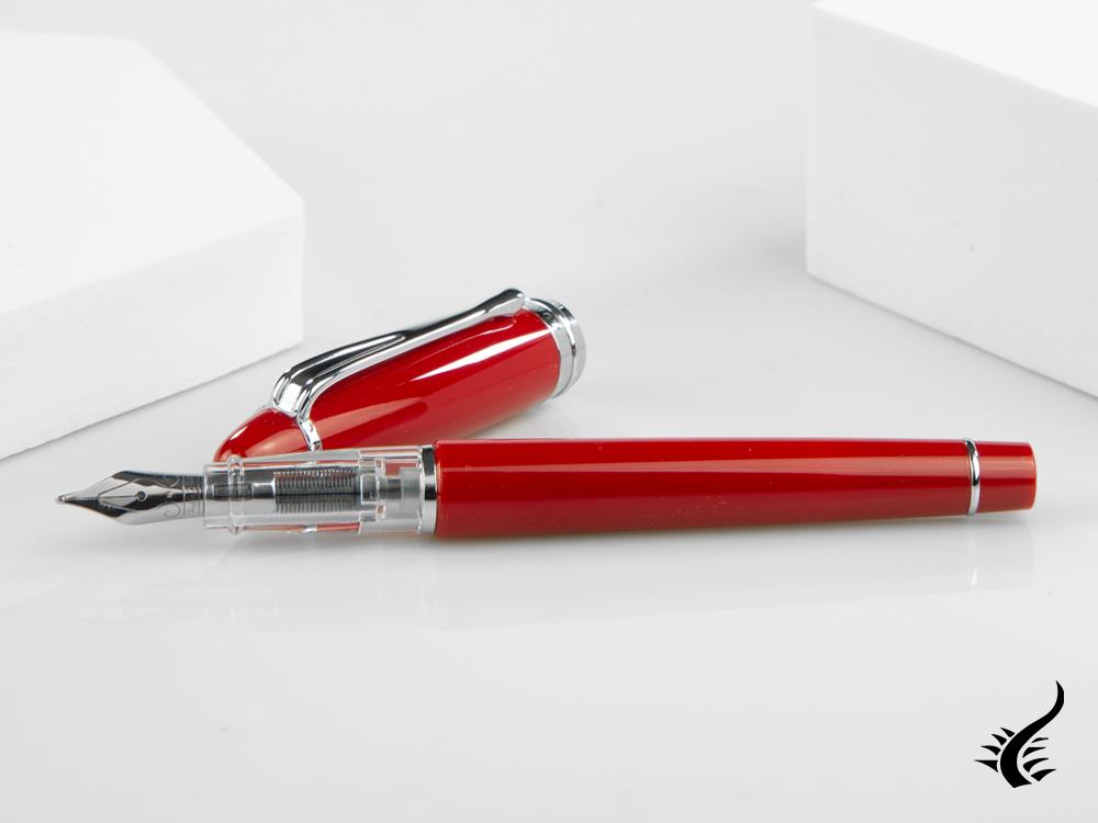 Aurora Ipsilon Demo colors PASSIONALE Fountain Pen, Resin, Red, B09-CR