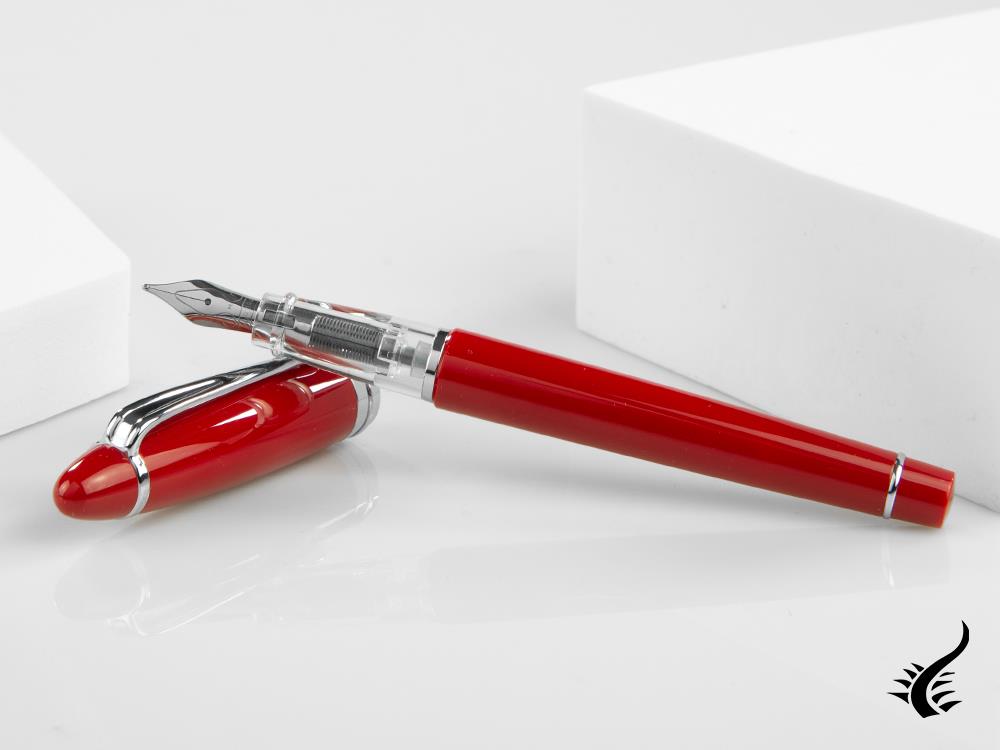Aurora Ipsilon Demo colors PASSIONALE Fountain Pen, Resin, Red, B09-CR