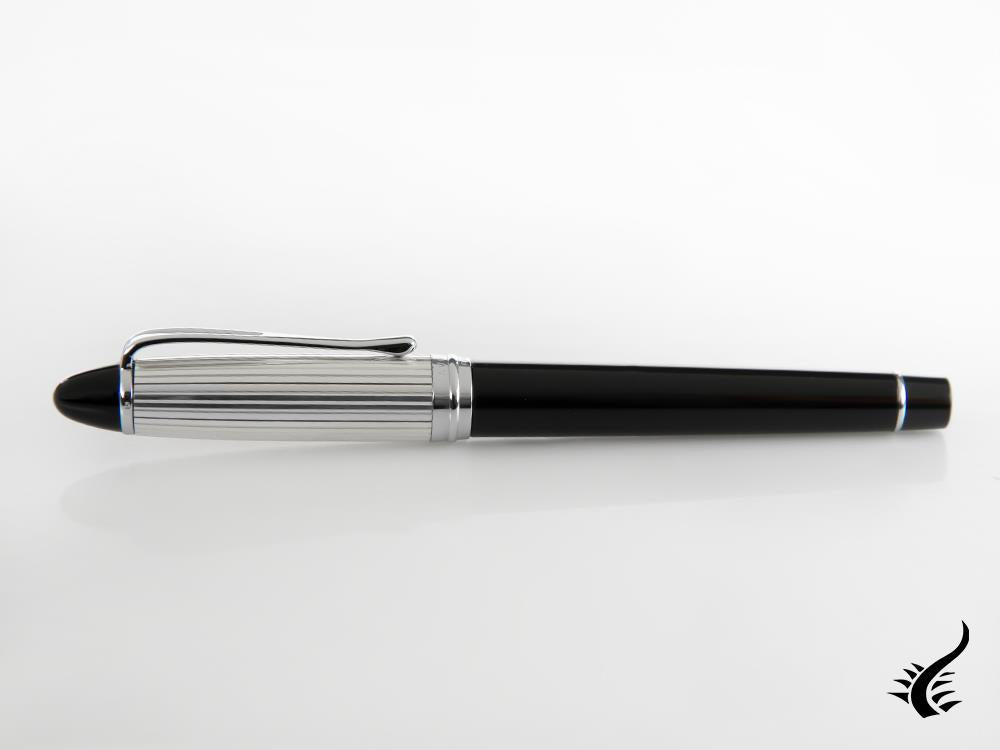 Aurora Ipsilon Fountain Pen - 925 Silver & Resin -B14CN