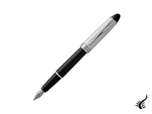 Aurora Ipsilon Fountain Pen - 925 Silver & Resin -B14CN