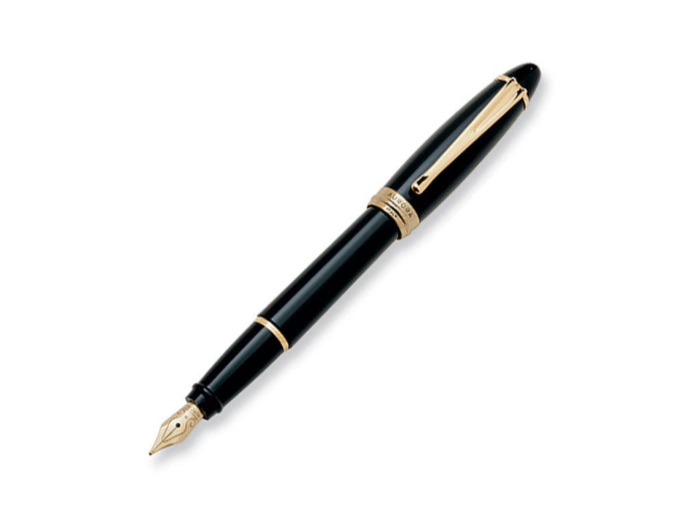 Aurora Ipsilon Fountain Pen - Black Resin Body  - B11N